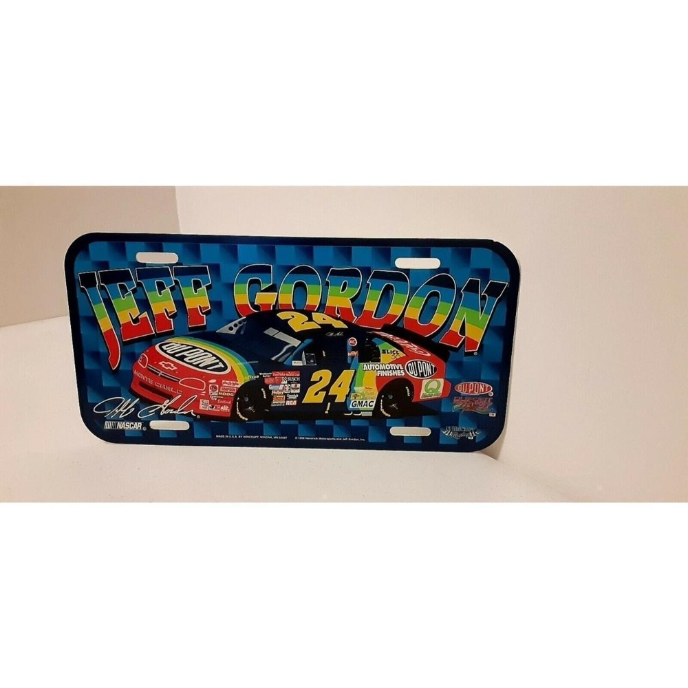 Vintage Jeff Gordan license plate #24